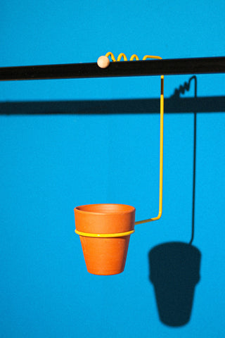 Yellow | Balance Plant Pot - Zig Zag